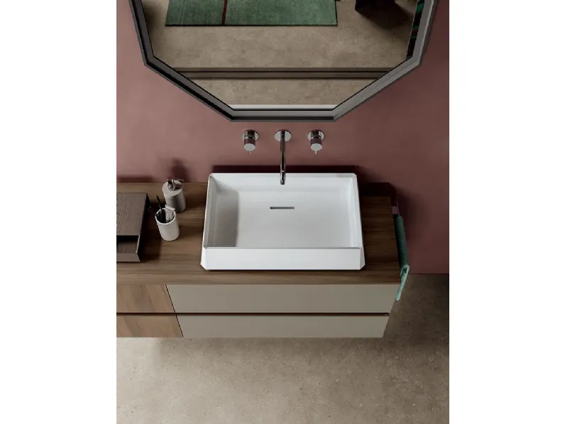 Mobile bagno design Segno * di Cerasa in OFFERTA OUTLET - 30%