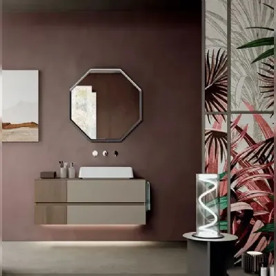 Mobile bagno design Segno * di Cerasa in OFFERTA OUTLET - 30%