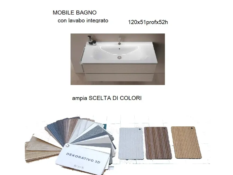 Mobile bagno Baxar Soft m1  IN OFFERTA OUTLET