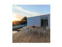 Arredo Giardino Bizzotto Set tavolo tavolo gillis 200x90 bianco + 6 sedie c-br elias bianco  A PREZZI OUTLET