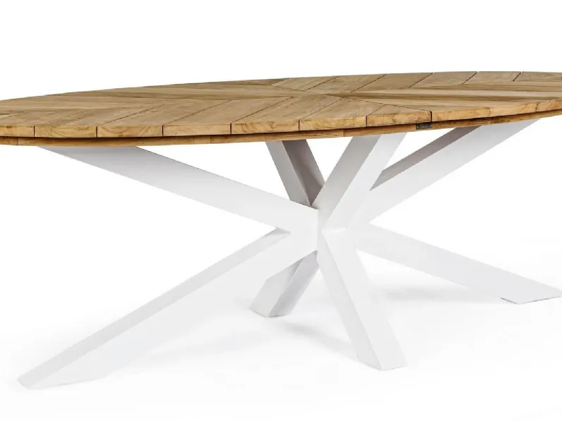 Arredo giardino Tavolo palmdale 240 con 8 sedie Bizzotto OFFERTA OUTLET - 30%