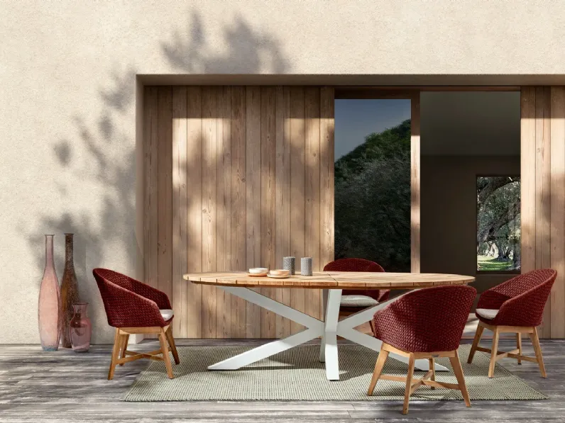 Arredo giardino Tavolo palmdale 240 con 8 sedie Bizzotto OFFERTA OUTLET - 30%