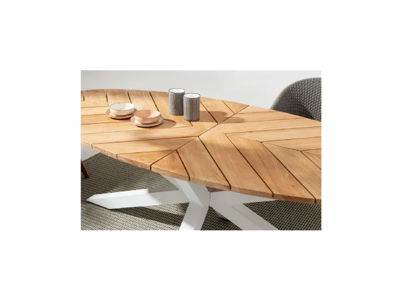 Arredo giardino Tavolo palmdale 240 con 8 sedie Bizzotto OFFERTA OUTLET - 30%
