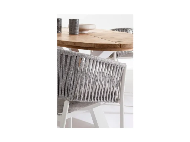 Arredo giardino Tavolo palmdale 240 con 8 sedie Bizzotto OFFERTA OUTLET - 30%