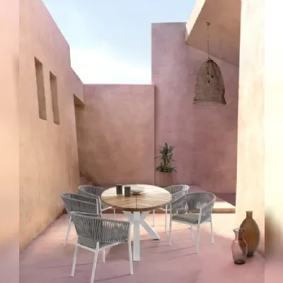 Arredo giardino Tavolo palmdale 240 con 8 sedie Bizzotto OFFERTA OUTLET - 30%