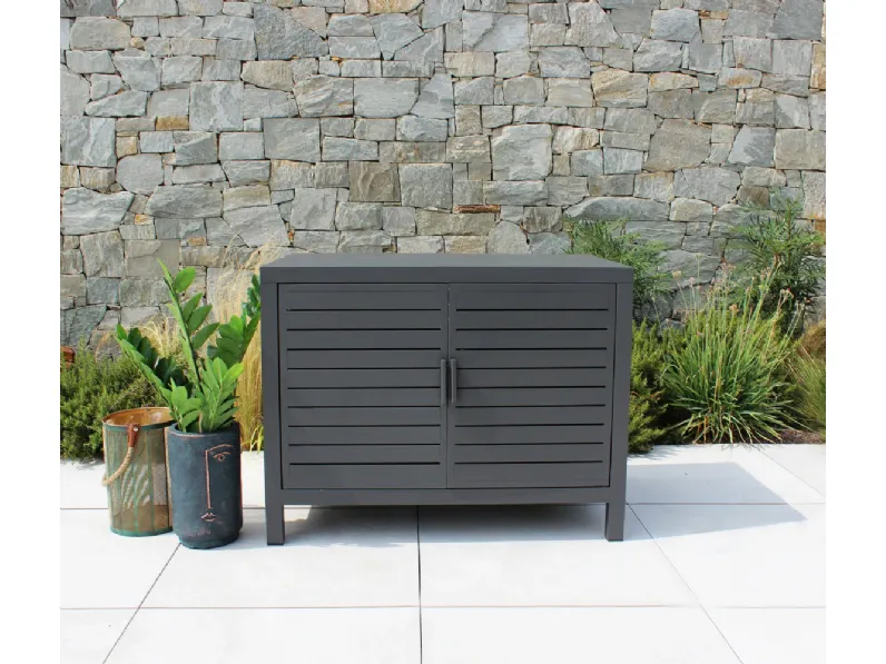 Arredo giardino Mobiletto richmond antracite - cosma Cosma outdoor living a prezzo ribassato