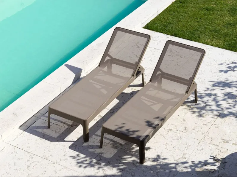 Mobile giardino modello Lettino plano tortora di Nardi IN OFFERTA