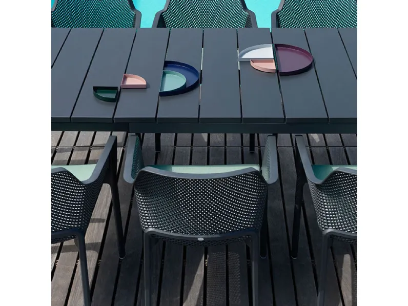 Arredo giardino Tavolo allungabile rio 140/210 antracite Nardi a prezzo scontato