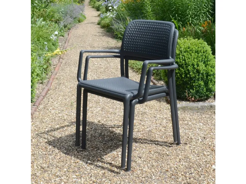 Arredo Giardino Nardi Tavolo step 60cm con 2  bora antracite a prezzo scontato
