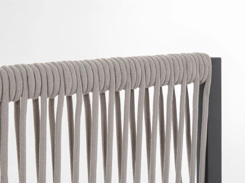 Arredo giardino Paravento paxon 180 x 120 cm antracite corda beige - Bizzotto a prezzo scontato