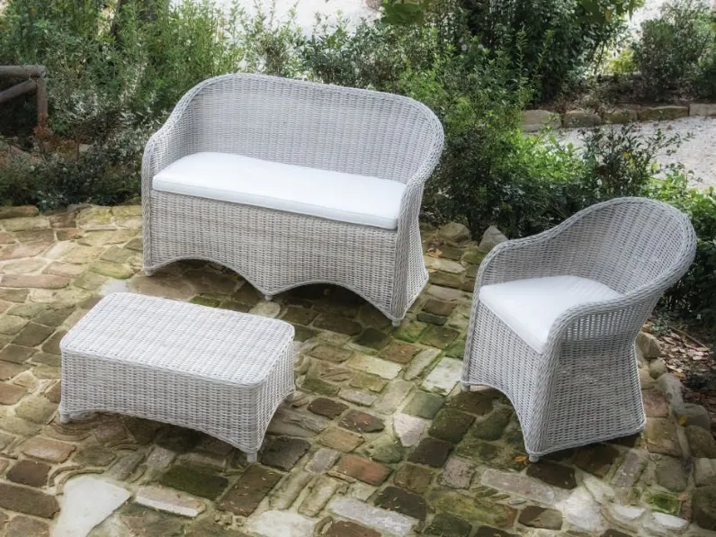 Arredo giardino Md work Set portofino in poly-rattan di altissima qualita con un ribasso esclusivo