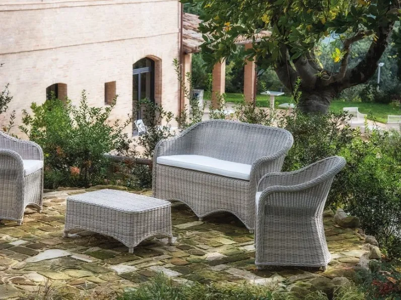 Arredo giardino Md work Set portofino in poly-rattan di altissima qualita con un ribasso esclusivo