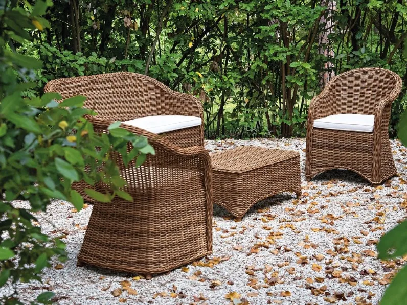 Arredo giardino Md work Set portofino in poly-rattan di altissima qualita con un ribasso esclusivo
