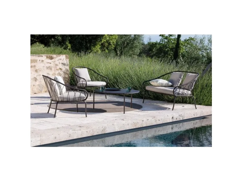 Arredo Giardino Set salotto 4 pezzi flora bronzo- Vermobil a prezzo ribassato