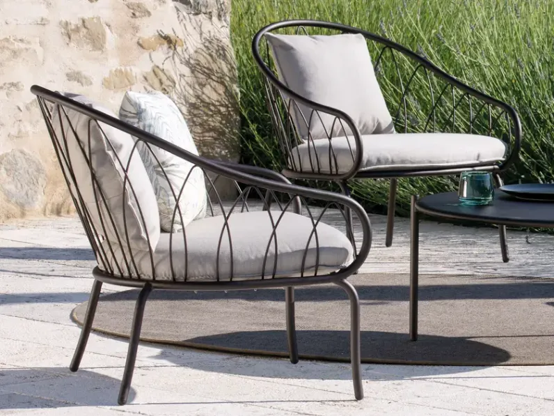 Arredo Giardino Set salotto 4 pezzi flora bronzo- Vermobil a prezzo ribassato