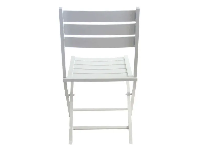 Arredo giardino Set tavolo pieghevole alabama 130 x 77 con 4 sedie alabama bianco Cosma outdoor living OFFERTA OUTLET - 50%