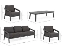 Arredo Giardino Bizzotto Set4 salotto c-c cordova  a prezzo scontato