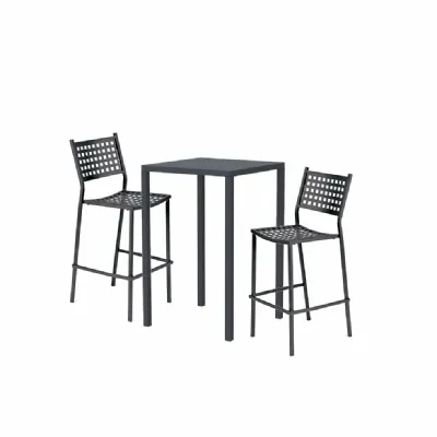 Tavolo alto quatris con 2 sgabelli alice Arredo Giardino Vermobil IN OFFERTA