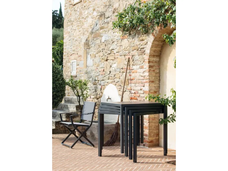 Mobile giardino Tavolo quatris 80 x 80 bianco di Vermobil in offerta