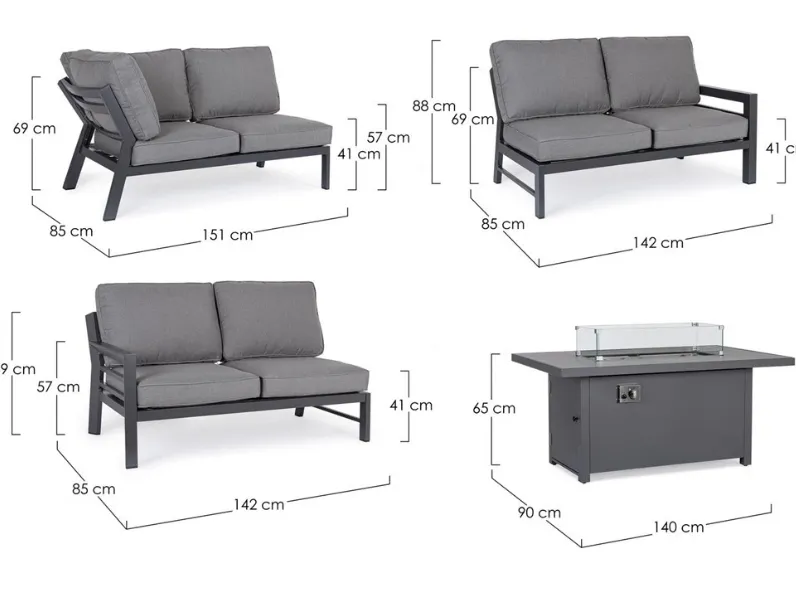 Arredo giardino Bizzotto Hendrix antr. a prezzo ribassato