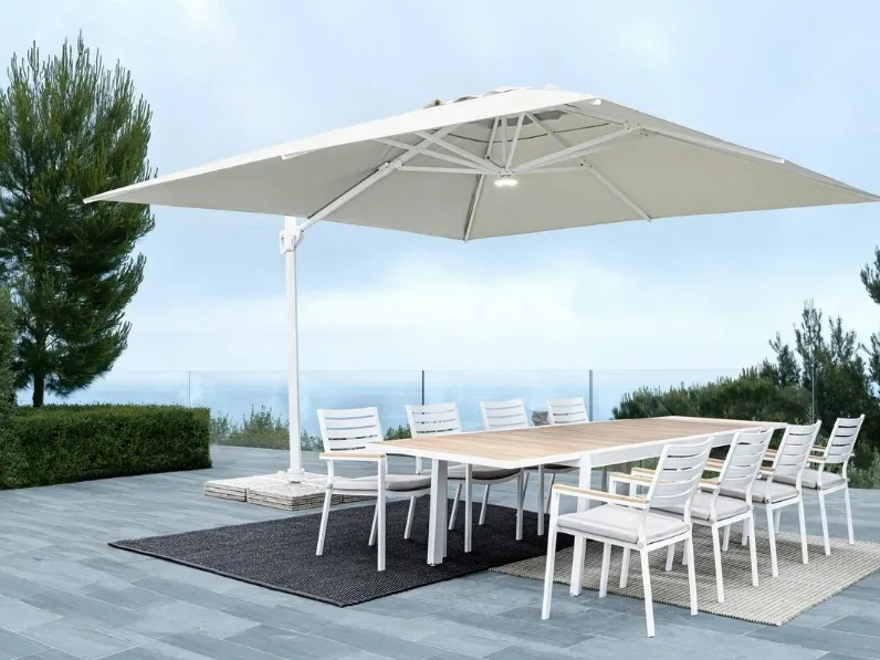 Mobile giardino modello  ombrellone eden 300 x 300 telo naturale di Bizzotto IN OFFERTA