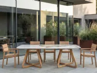 Mobile giardino Tavolo esterno cristalceramica magellano  di Md work in offerta