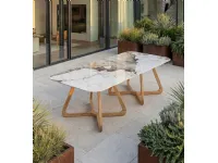 Mobile giardino Tavolo esterno cristalceramica magellano  di Md work in offerta