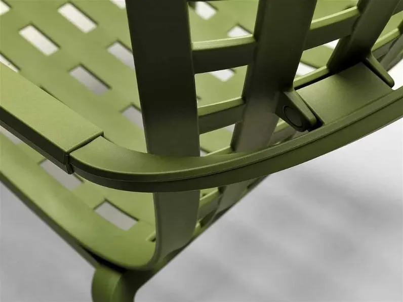 Dondolo folio rocking verde e cuscino Nardi: arredo giardino a prezzo Outlet