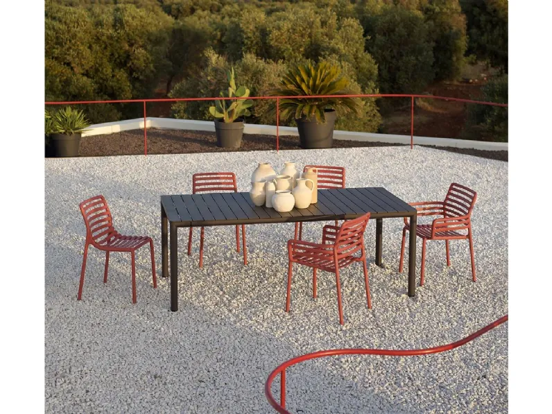 Arredo Giardino Sedia doga armchair set da 6 pezzi  Nardi a prezzo ribassato