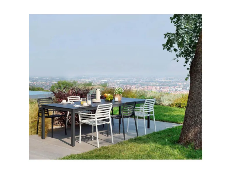 Set tavolo rio 210 ext con seduta doga armchair Nardi: arredo giardino in Offerta Outlet