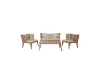 Outlet etnico Salotto orientale teak: arredo giardino a prezzi outlet