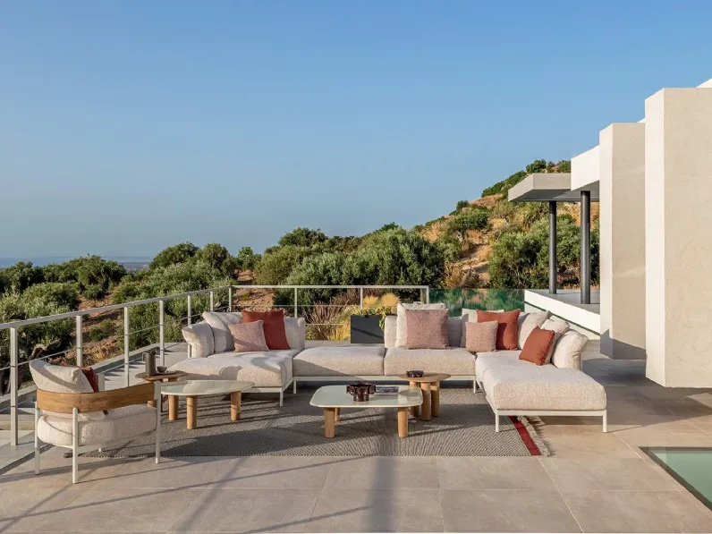 Flow collection divano con poltrone Talenti Arredo Giardino IN OFFERTA  