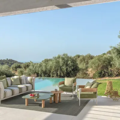 Flow collection divano con poltrone Talenti Arredo Giardino IN OFFERTA  
