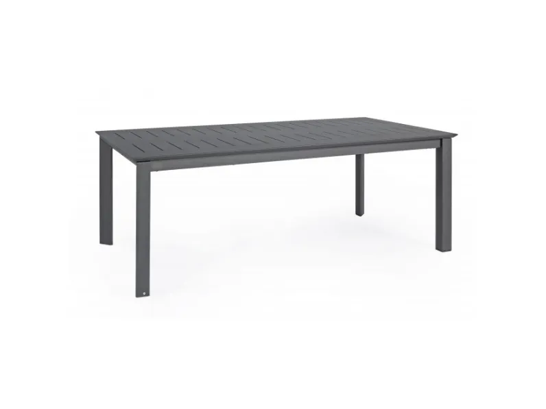 Tavolo da giardino Tavolo konnor allungabile 200/300 cm e 8 poltroncine konnor antracite Bizzotto a prezzo scontato