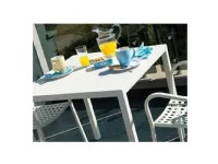Mobile giardino Tavolo quatris 80 x 80 bianco con 2 poltroncina alice di Vermobil con forte sconto