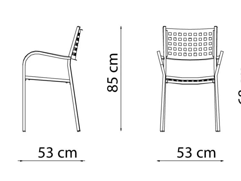 Mobile giardino modello Poltroncina alice bianco con braccioli di Vermobil IN OFFERTA