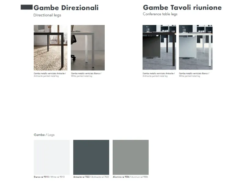 Scrivania direzionale Scrivania direzionale eos con armadi in legno Flycom a prezzo Outlet
