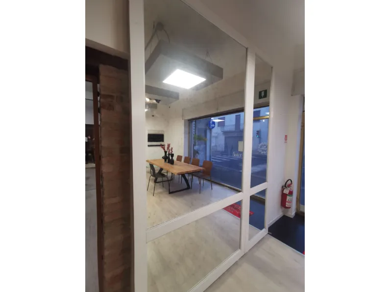 Libreria Opera hall in laccato opaco Aster cucine in Offerta Outlet