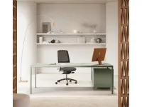 Scrivania direzionale in legno Sigma top access con mobile di servizio  Las mobili a prezzi outlet