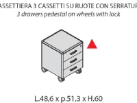 Scrivania Direzionale iulio in legno Las mobili a prezzo scontato