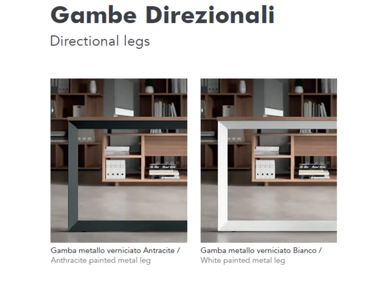 Scrivania direzionale in legno Ufficio completo stratos plus 2 a marchio Flycom con forte sconto