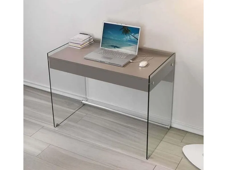 Scrivania modello Mydesk in vetro ad un prezzo vantaggioso