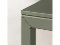 Scrivania operativa in legno Sigma con mobile di servizio  a marchio Las mobili a prezzi outlet