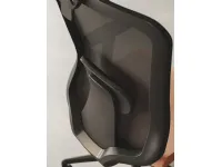 Sedia operativa in ecopelle Comfort con poggiatesta a marchio Las mobili a prezzi convenienti