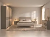 Camera da letto Camera matrimoniale elegante e minimal Artigianale in laccato opaco a prezzo scontato