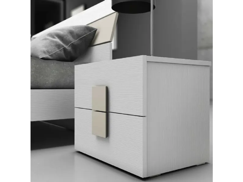 Camera da letto Camera matrimoniale lar. bianco/tortora Collezione esclusiva a prezzo scontato