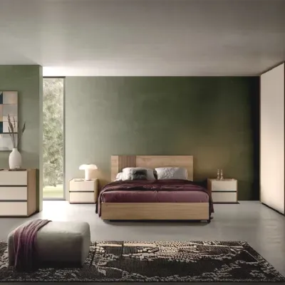 Camera da letto Camera matrimoniale letto scrivania Artigianale in legno a prezzo ribassato