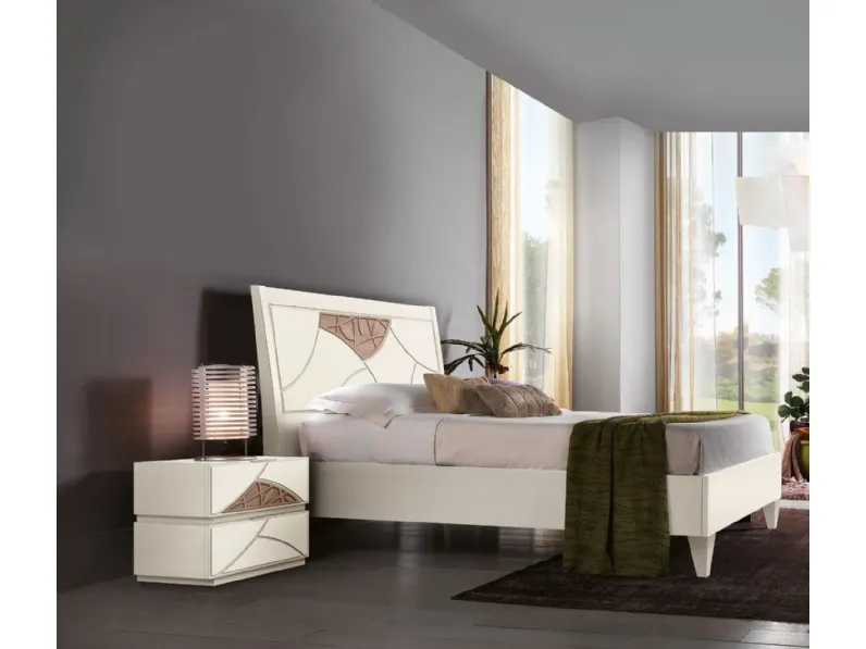 Camera da letto Camera matrimoniale modello vittoria Collezione esclusiva in laminato in Offerta Outlet