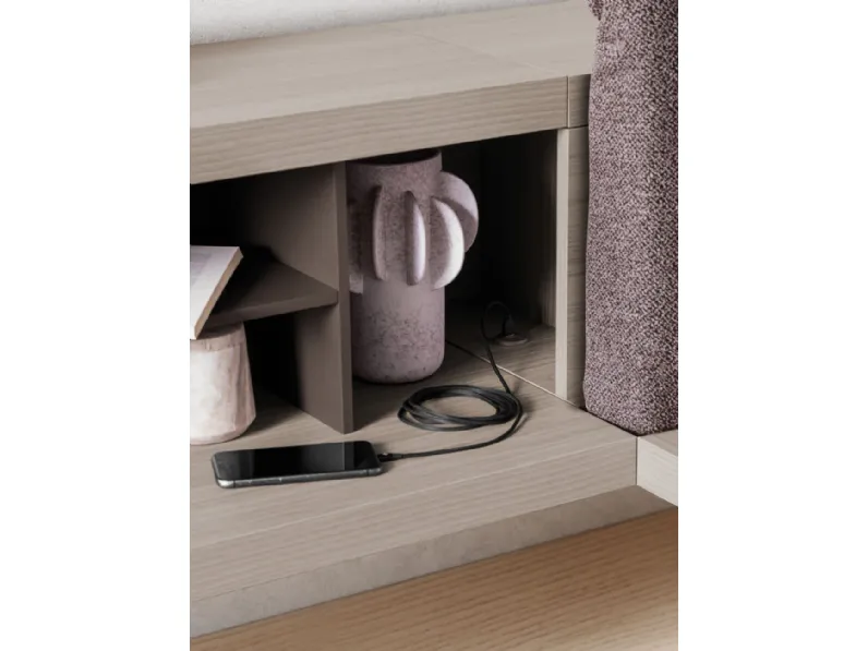 Camera da letto Camera matrimoniale orme night 20 Orme in laminato in Offerta Outlet