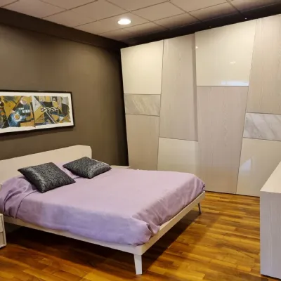 Camera da letto Camera mobilgam acacco con letto quadra Mobilgam a un prezzo vantaggioso